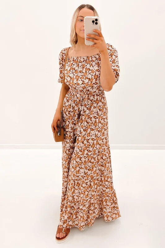 Willa Floral Maxi Dress Print Sexy Long Skirt
