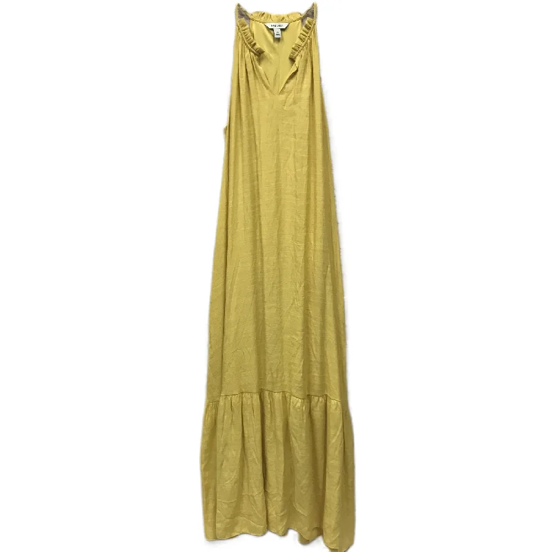Yellow Dress Casual Maxi By Nine West, Size: M High-Waisted Maxi Skirt