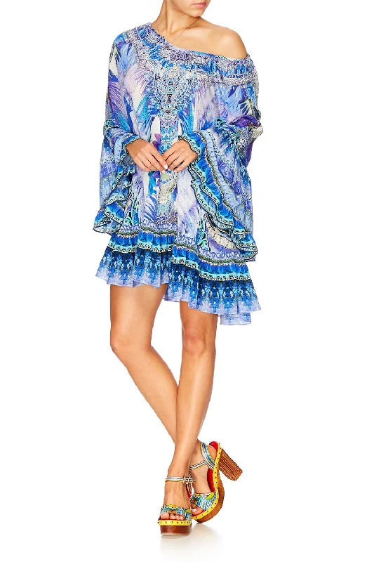 A LINE FRILL DRESS HEARTBEATS DRUMBEATS Club unclassified dresses
