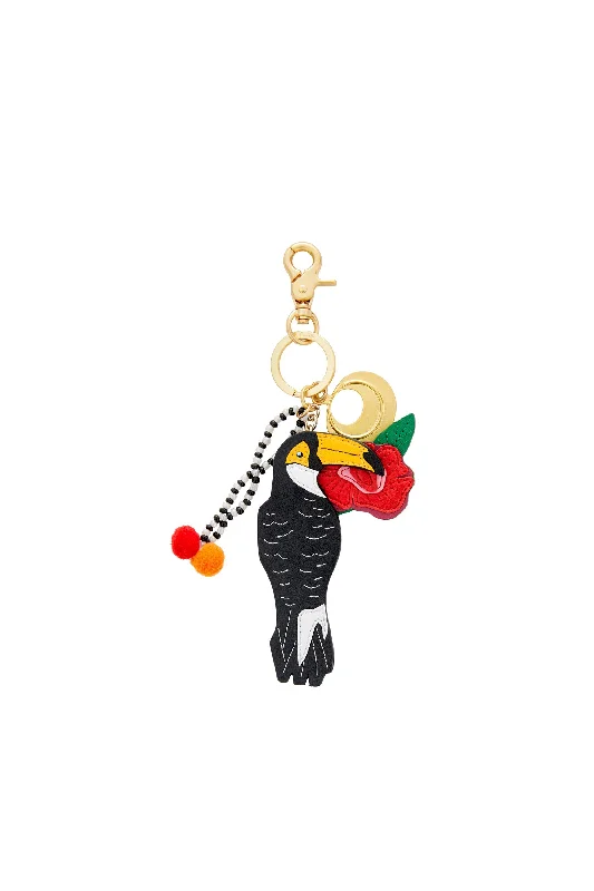 APPLIQUE LEATHER KEYRING CALL ME CARMEN Summer unclassified dresses
