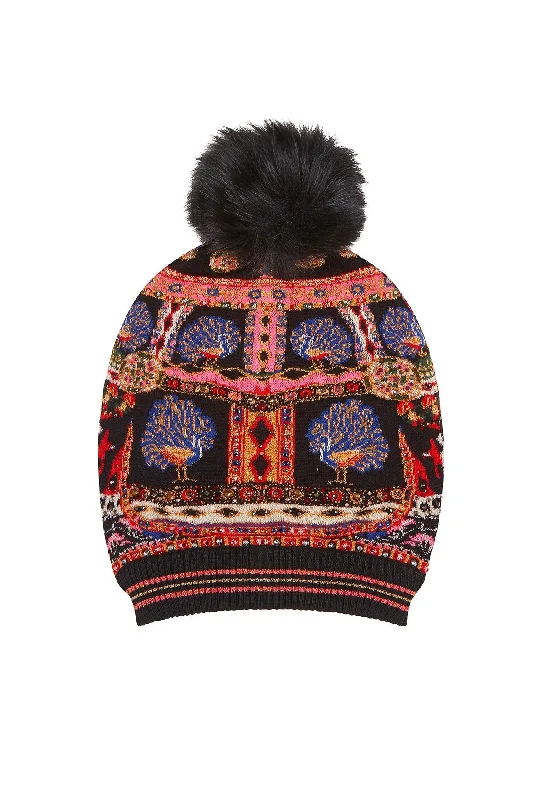 BEANIE WITH DETACHABLE POM POM DANCING ON MY OWN Polka dot unclassified dresses