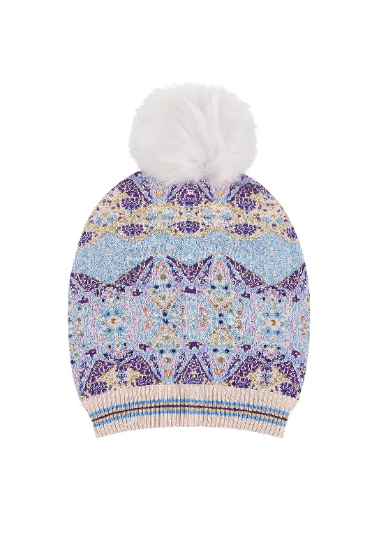 BEANIE WITH DETACHABLE POM POM TALES OF TATIANA Plus size unclassified dresses