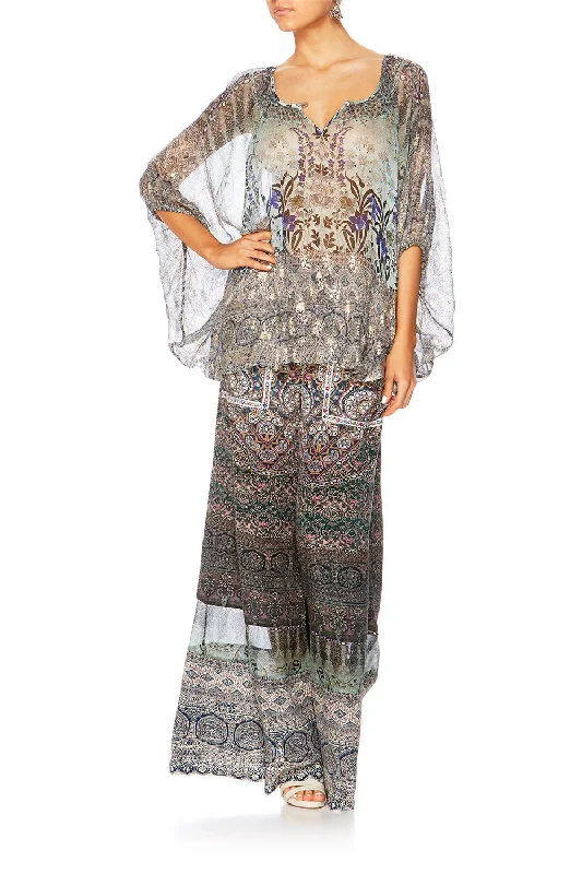 BLOUSE WITH KEYHOLE FRONT MAMAS HOME Festival unclassified dresses