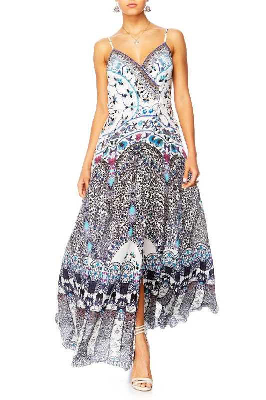 CROSS OVERLAY HALTER DRESS IN THE CONSTELLATIONS Date night unclassified dresses