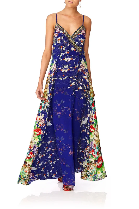 CROSS OVERLAY HALTER DRESS MAIKOS MIDNIGHT Holiday unclassified dresses