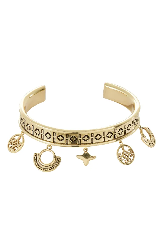CUT OUT BANGLE GOLD BRASS Off-shoulder unclassified dresses