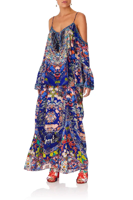 DROP SHOULDER TOP SATURN SISTER Silk unclassified dresses