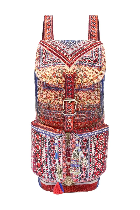 EMBELLISHED BACKPACK OVERNIGHT BAG Bright color unclassified dresses