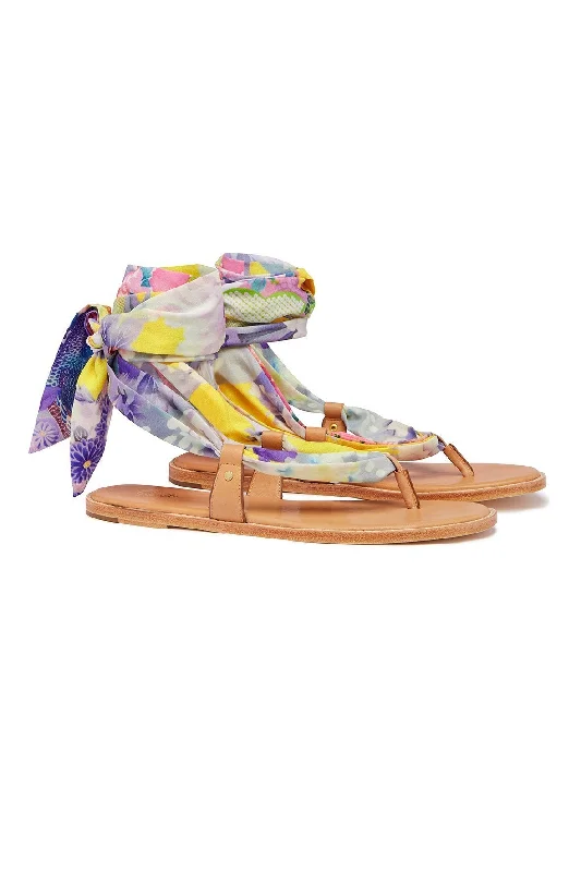 FABRIC TIE SANDAL MELLOW MUSE Striped unclassified dresses
