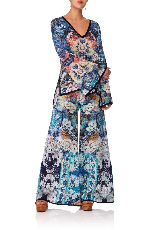 FANCY STITCH V PANT TOKYO TRIBE Silk unclassified dresses