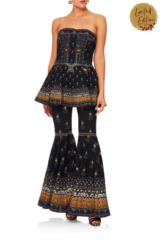 FITTED PEPLUM CORSET BLISS OF BOHEMIA Monochrome unclassified dresses