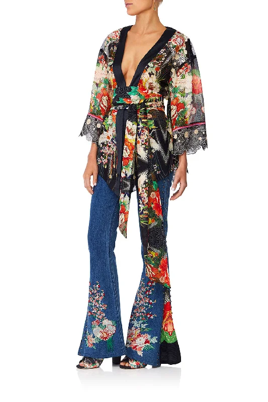 FLARED JEAN WITH CONTRAST PANELS QUEEN OF KINGS Vintage unclassified dresses