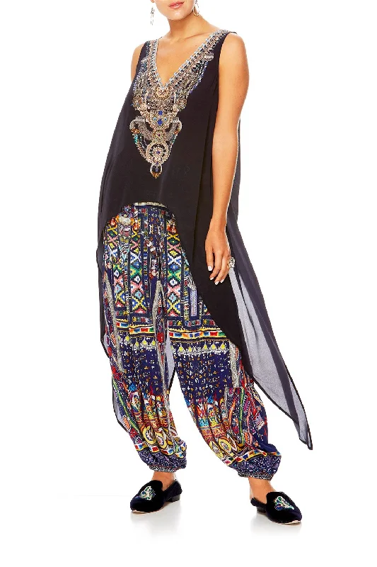 HIGH LOW CROSS OVERLAY TOP WHERE YOU'LL FIND ME Flowy unclassified dresses