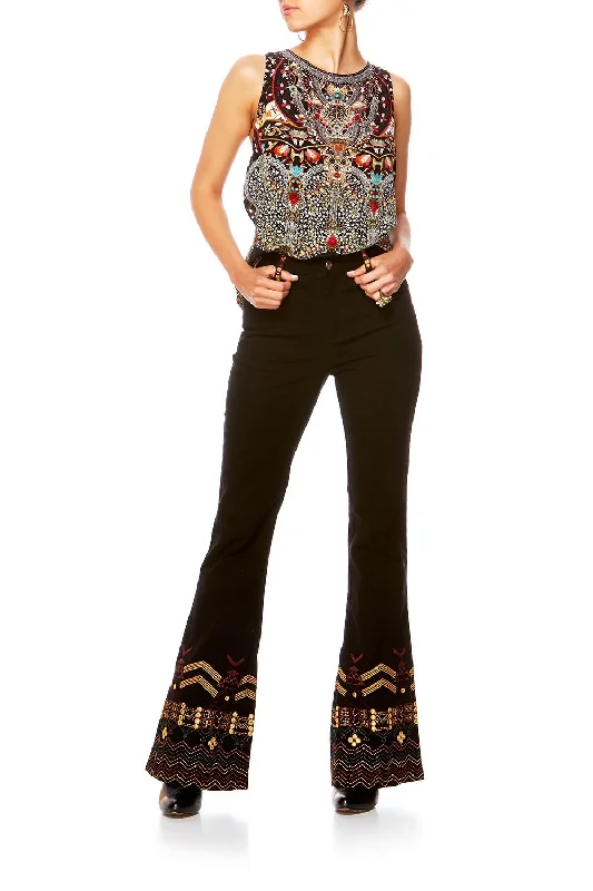 HIGH WAISTED FLARED JEAN THE PATH Fashionable unclassified dresses