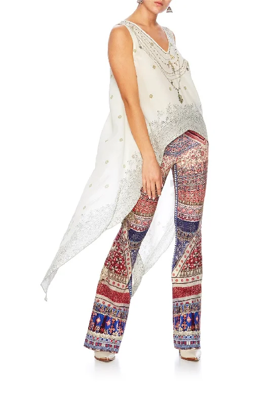 HIGH WAISTED FLARED TROUSER OVERNIGHT BAG Plus size unclassified dresses