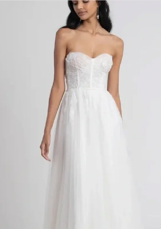 Jenny Yoo Jessilyn with Applique (Style 12150B) A-line unclassified dresses