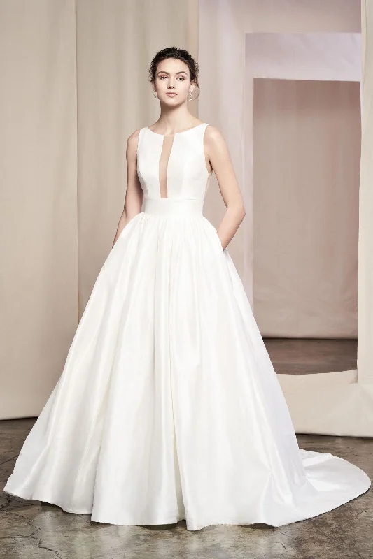 Justin Alexander 99091A - Mikado fabric Ruffled unclassified dresses