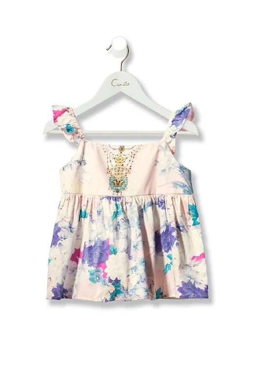 KID'S FRILL STRAP TOP HARAJUKU HEIRESS Beaded unclassified dresses