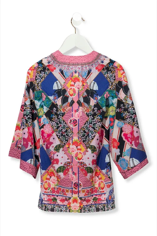 KID'S KIMONO WRAP DRESS POSTCARDS FROM MARS Monochrome unclassified dresses