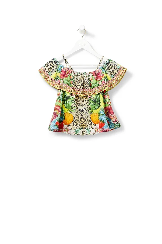KIDS' RUFFLE TOP COOL CAT Travel unclassified dresses