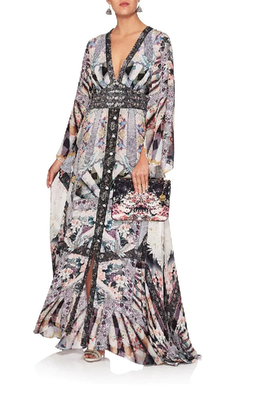 KIMONO SLEEVE DRESS WITH SHIRRING DETAIL IN HER SHOES Women's unclassified dresses