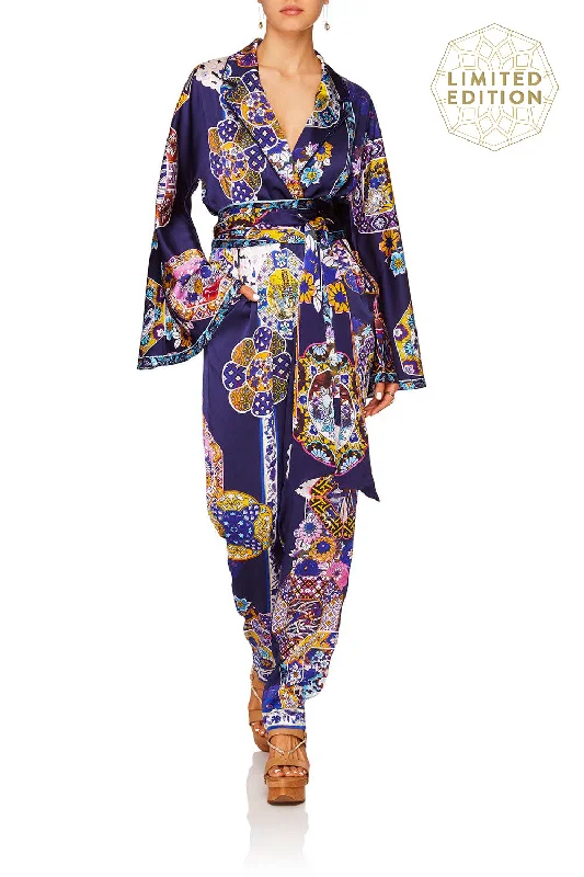 KIMONO SLEEVE JUMPSUIT W/PIPING STAR GAZER Lace unclassified dresses
