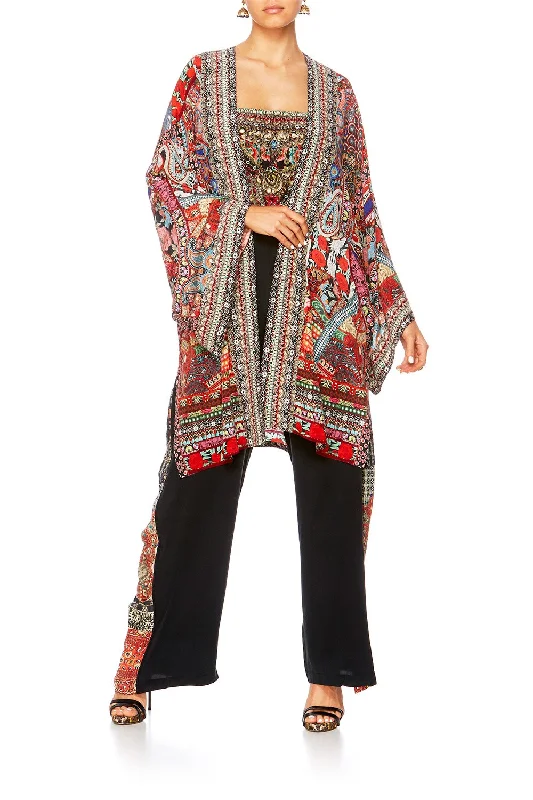 KIMONO WITH TIE BELT QUEEN ALIKA Chiffon unclassified dresses