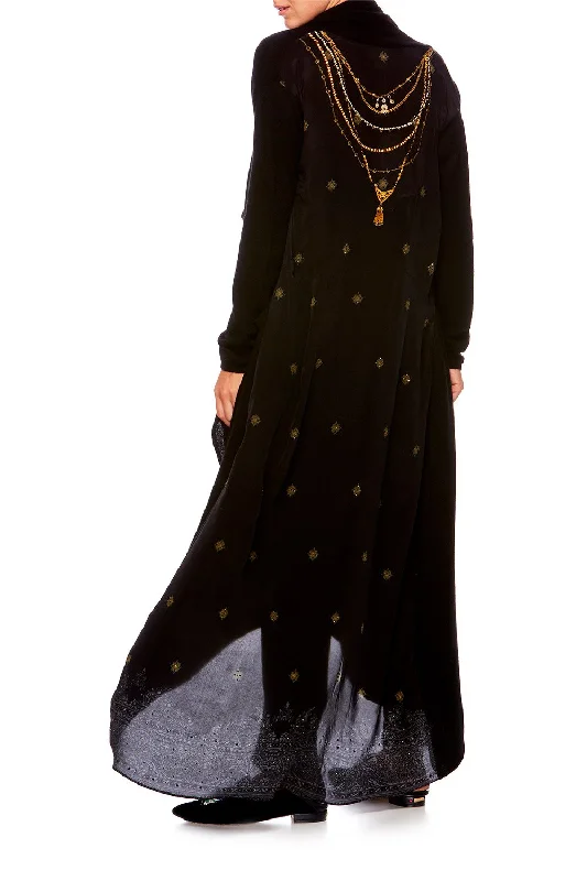KNIT JACKET WITH POCKETS LUCKY STARS Tiered unclassified dresses