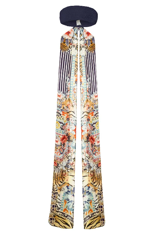 KNITTED HEAD BAND WITH SILK SCARF THE LONELY WILD Anniversary unclassified dresses