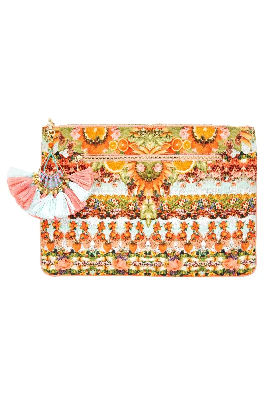 LARGE CANVAS CLUTCH SAMBA SALADA Street style unclassified dresses