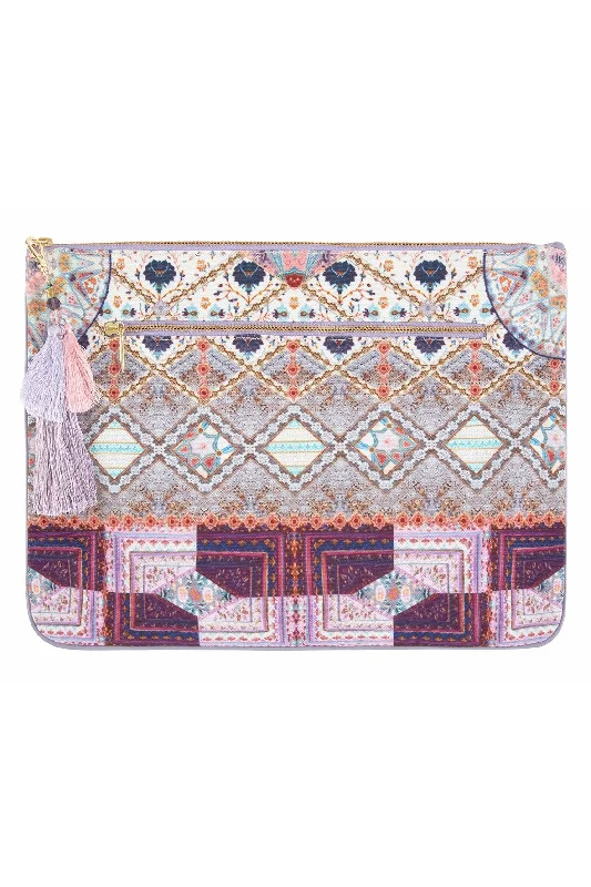 LARGE CANVAS CLUTCH TALES OF TATIANA Lightweight unclassified dresses