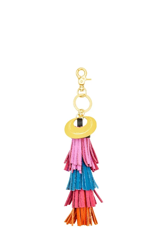 LAYERED LEATHER TASSEL KEY RING RIO RIOT Trendy unclassified dresses