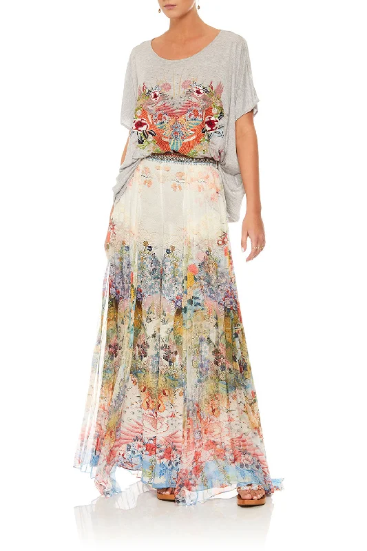 LOOSE FIT ROUND NECK TEE LADY LABYRINTH Earthy tone unclassified dresses