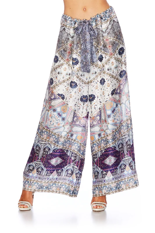 LOUNGE TROUSER WITH TIE WAIST TALES OF TATIANA Ruffled unclassified dresses