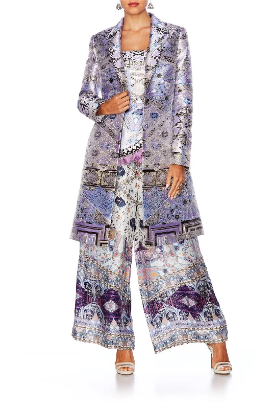 MID LENGTH COAT TALES OF TATIANA Striped unclassified dresses