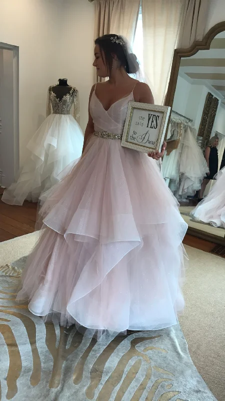 Hayley Paige Blush Chandon/6709 Flowy unclassified dresses