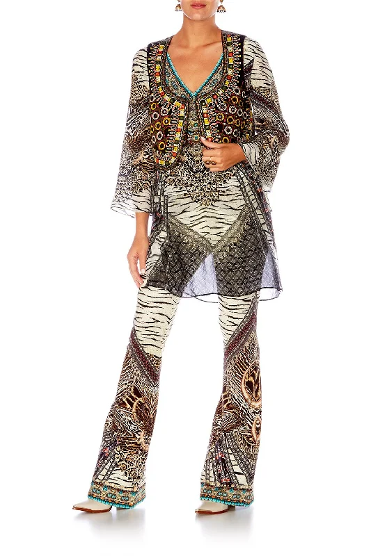 OPEN FRONT CROPPED WAIST COAT THE BODYGUARD Fashionable unclassified dresses