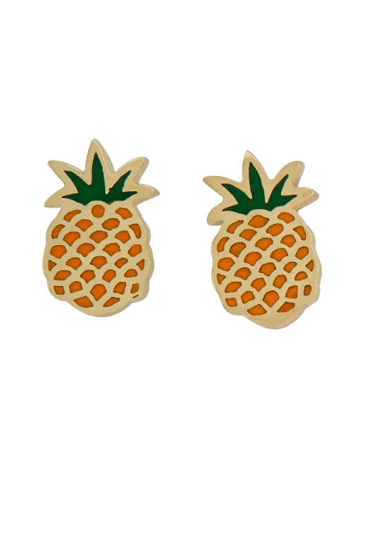 PINEAPPLE STUD GOLD BRASS Elegant evening unclassified dresses