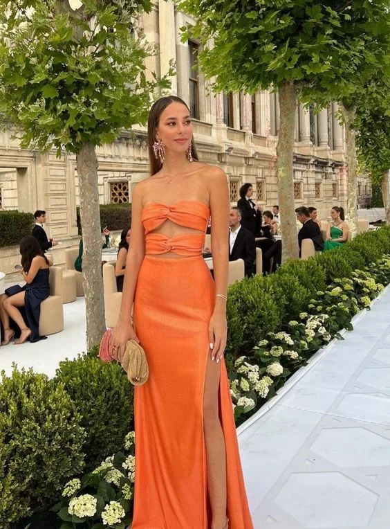 Sexy Orange Sheath Prom Dress,Orange Evening Dress Anniversary unclassified dresses