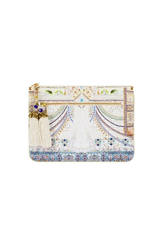 SMALL CANVAS CLUTCH BREAKFAST WITH SILVIA Boho unclassified dresses