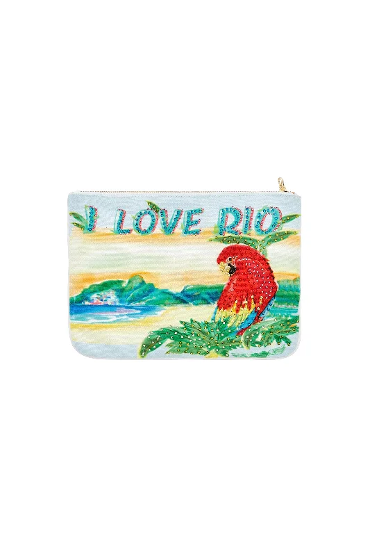SMALL CANVAS CLUTCH CALL ME CARMEN Preppy unclassified dresses