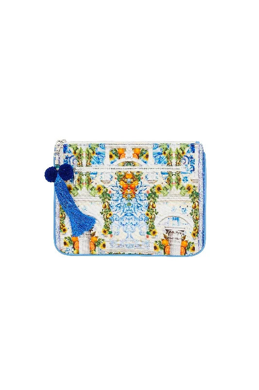 SMALL CANVAS CLUTCH COME AS YOU ARE Printed unclassified dresses