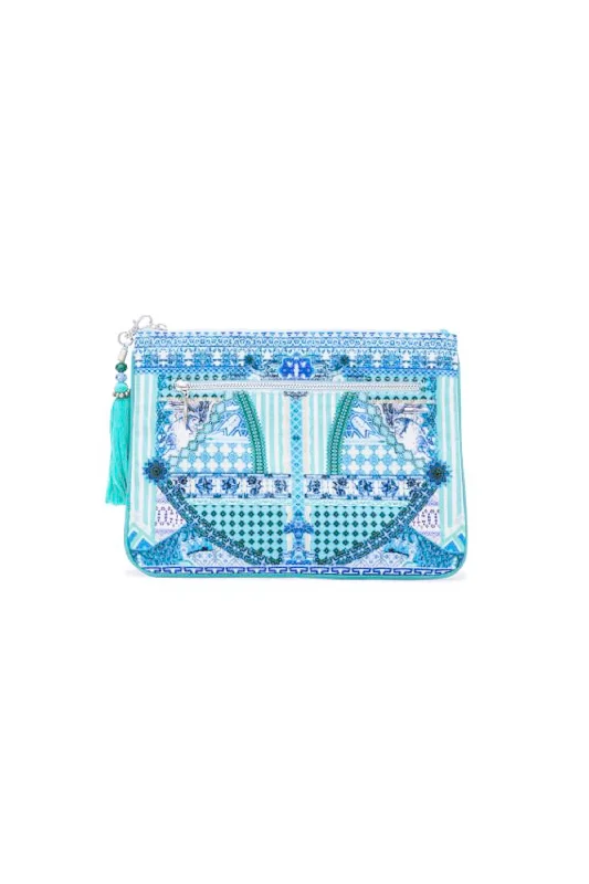 SMALL CANVAS CLUTCH DAY DREAMER Embroidered unclassified dresses