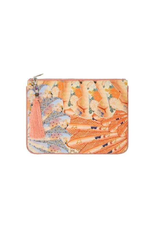 SMALL CANVAS CLUTCH FOR THE FANS Party unclassified dresses