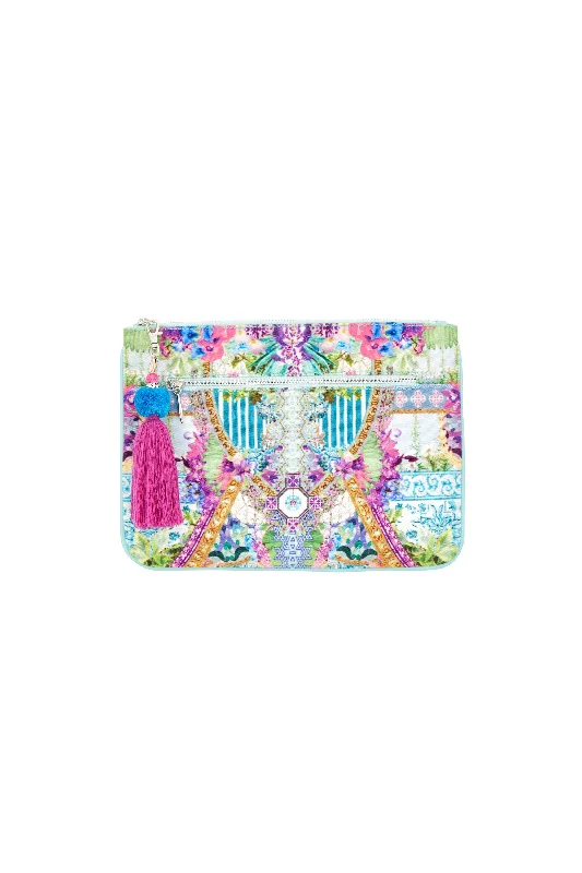 SMALL CANVAS CLUTCH SALVADOR FIELDS FOREVER Mesh unclassified dresses