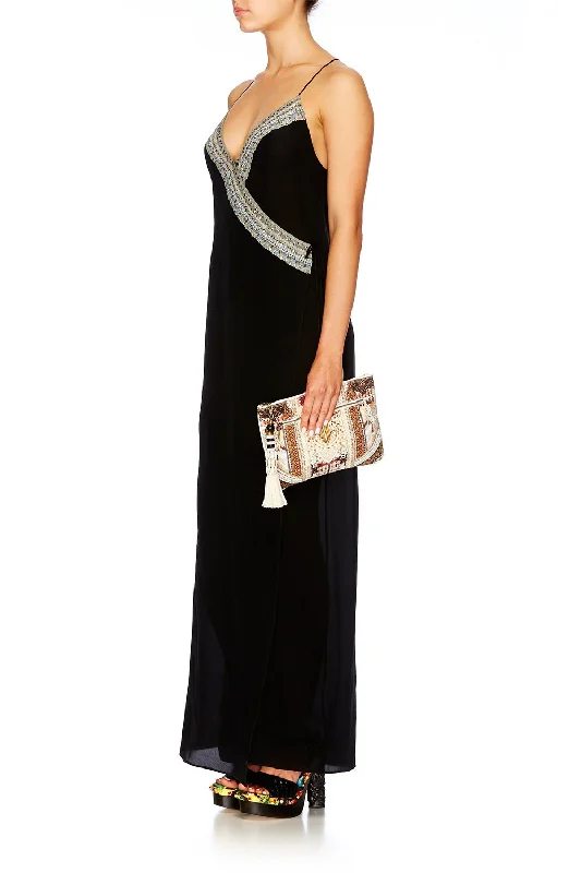 SMALL CANVAS CLUTCH SPELL BOUND Chiffon unclassified dresses