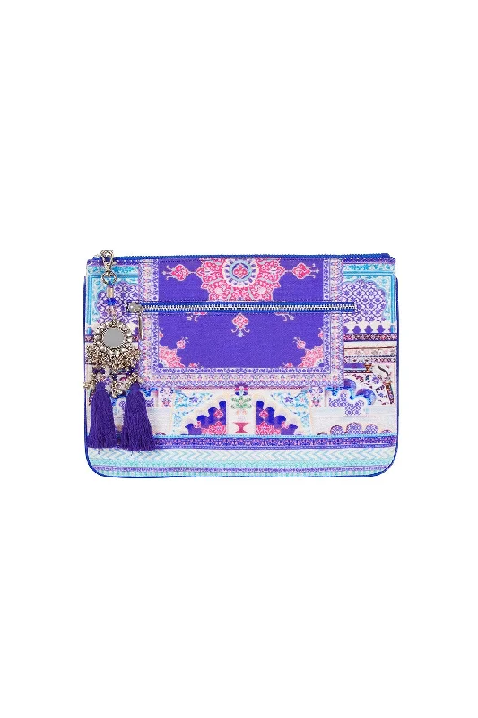 SMALL CANVAS CLUTCH STRENGTH IN RAYS Minimalist unclassified dresses