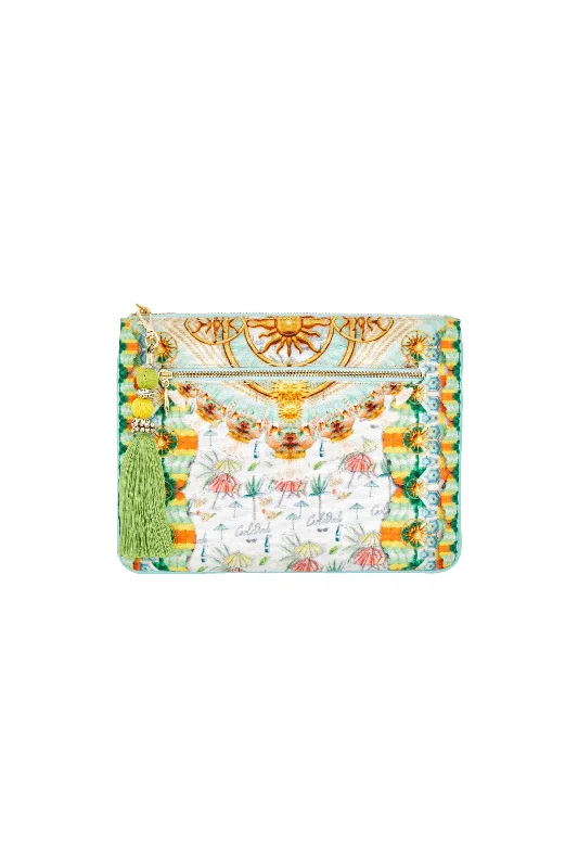 SMALL CANVAS CLUTCH SUNDOWNERS Silk unclassified dresses