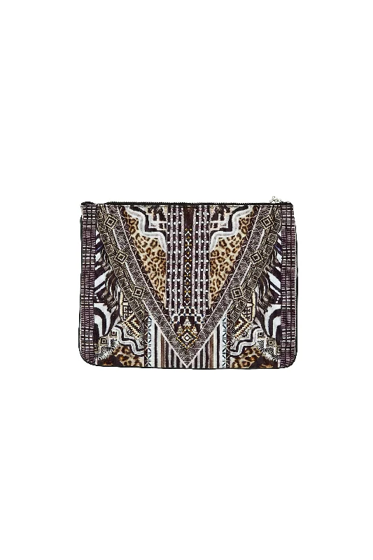 SMALL CANVAS CLUTCH TRIBAL THEORY Lace unclassified dresses