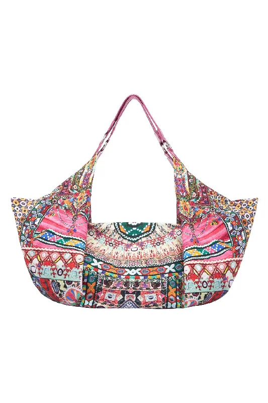 SOFT BEACH BAG KALBELIA QUEEN PINK Bold pattern unclassified dresses